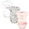 thumbnail image 1 of Hudson Baby Infant Girl Cotton Bodysuits, Vintage Blossom Tutu, 0-3 Months, 1 of 5