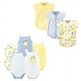thumbnail image 1 of Hudson Baby Infant Girl Cotton Bodysuits and Rompers, 8-Piece, Yellow Lemon, 18-24 Months, 1 of 1