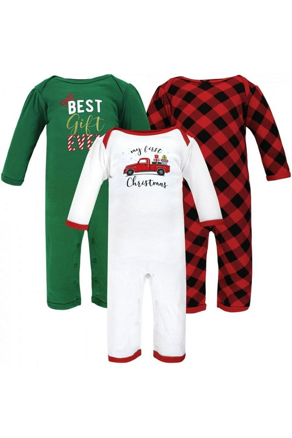 Infant Girl Cotton Coveralls, Christmas Gift, 12-18 Months