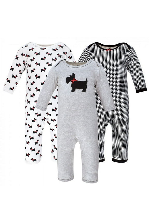 Infant Girl Cotton Coveralls, Scottie Dog, 18-24 Months