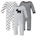 thumbnail image 1 of Hudson Baby Infant Girl Cotton Coveralls, Scottie Dog, 9-12 Months, 1 of 5