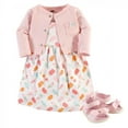 thumbnail image 1 of Hudson Baby Infant Girl Cotton Dress, Cardigan and Shoe 3pc Set, Ice Cream, 9-12 Months, 1 of 2
