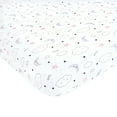 thumbnail image 1 of Hudson Baby Infant Girl Cotton Fitted Crib Sheet, Dreamer, One Size, 1 of 2