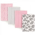 thumbnail image 1 of Hudson Baby Infant Girl Cotton Flannel Burp Cloths 4pk, Toile, One Size, 1 of 46