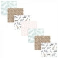 thumbnail image 1 of Hudson Baby Infant Girl Cotton Flannel Receiving Blankets Bundle, Modern Pink Safari, One Size, 1 of 2