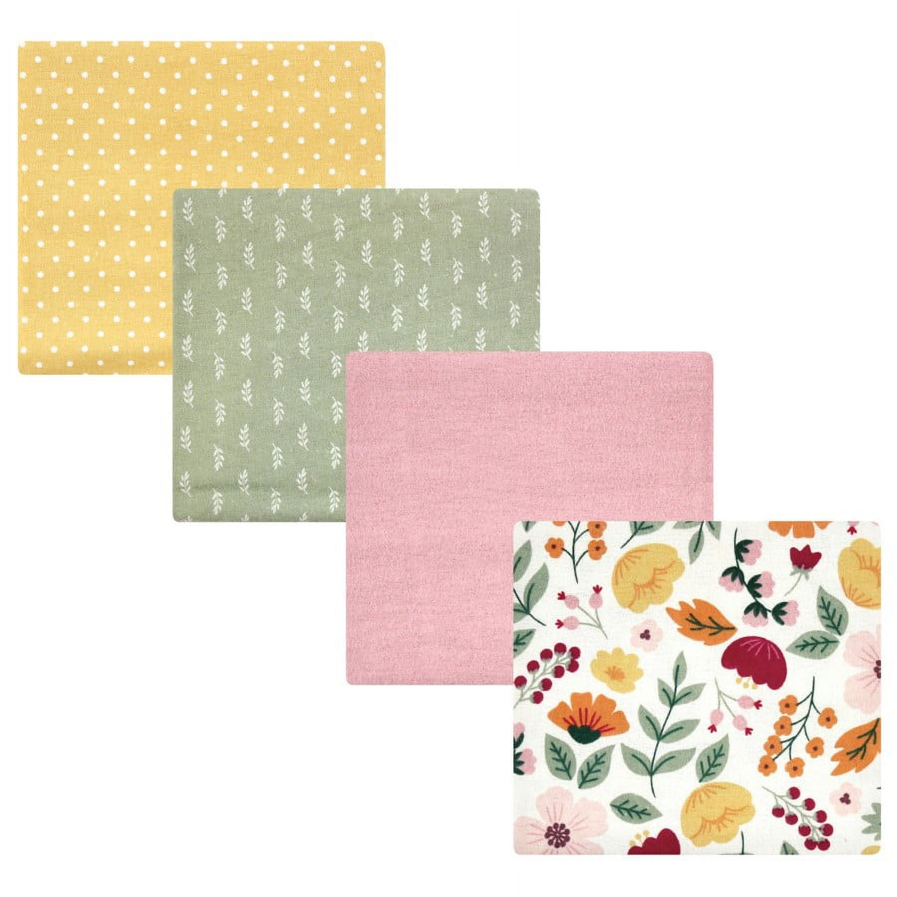 Hudson Baby Unisex Baby Cotton Poly Flannel Receiving Blankets, Fall Botanical, One Size