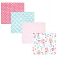thumbnail image 1 of Hudson Baby Infant Girl Cotton Flannel Receiving Blankets, Mermaid, One Size, 1 of 6