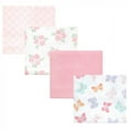 thumbnail image 1 of Hudson Baby Infant Girl Cotton Flannel Receiving Blankets, Pastel Butterfly, One Size, 1 of 6
