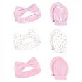 thumbnail image 1 of Hudson Baby Infant Girl Cotton Headband & Scratch Mitten Set Unicorn, 0-6 Months, 6-Piece, 1 of 2