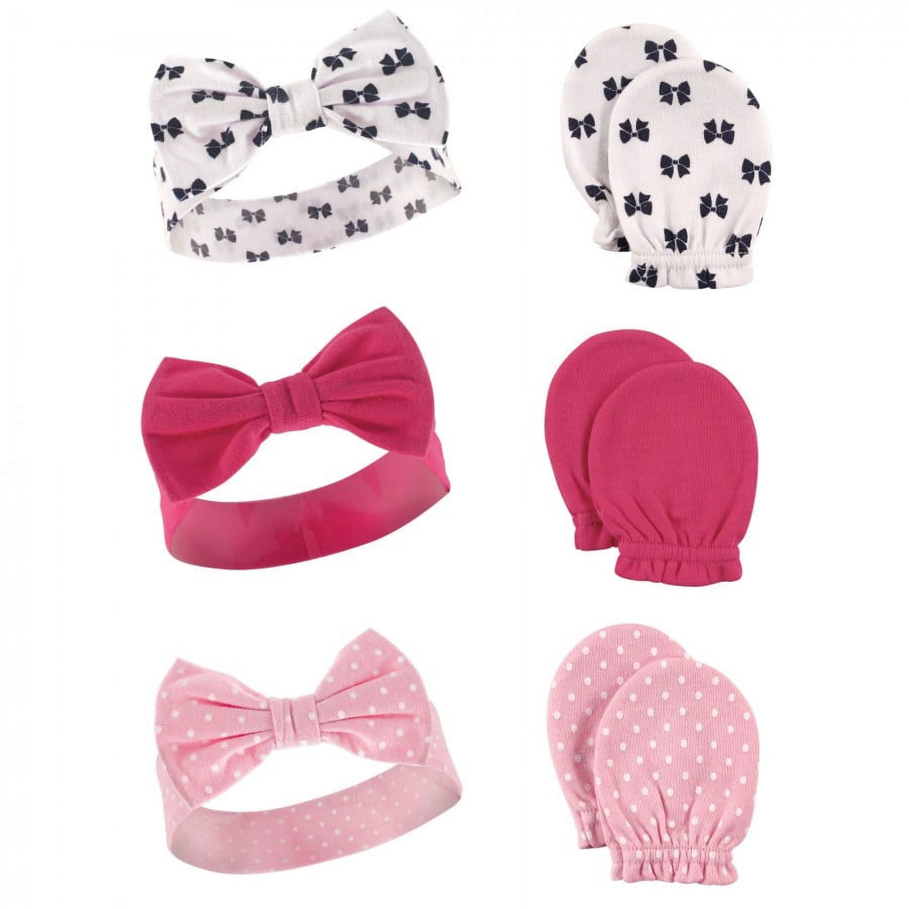 福袋・半額ポスター - クリーニング屋さん専用の通 Girl Infant Baby Hudson Cotton Mitten Scratch and Headband ベビー