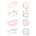 thumbnail image 1 of Hudson Baby Infant Girl Cotton Headband and Scratch Mitten Set, Lace Medallion, 0-6 Months, 1 of 6