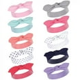 thumbnail image 1 of Hudson Baby Infant Girl Cotton Headbands 10pk, Bright Colors, 0-24 Months, 1 of 3