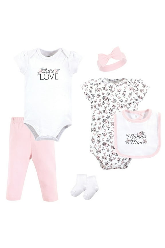 Infant Girl Cotton Layette Set, Mini Primrose, 9-12 Months