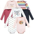 thumbnail image 1 of Hudson Baby Cotton Long-Sleeve Bodysuits, 7-Pack, Preemie-24 Months, 1 of 9