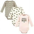 thumbnail image 1 of Hudson Baby Cotton Long-Sleeve Bodysuits, 3-Pack, Newborn- 24 Months, 1 of 5