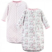 Hudson Baby Infant Girl Cotton Long-Sleeve Wearable Sleeping Bag, Sack, Blanket, Dream Catcher, 0-3 Months