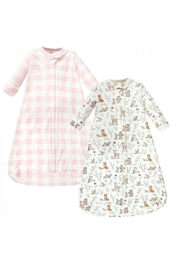 Infant Girl Cotton Long-Sleeve Wearable Sleeping Bag, Sack, Blanket, Enchanted Forest, 12-18 Months