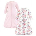 thumbnail image 1 of Hudson Baby Infant Girl Cotton Long-Sleeve Wearable Sleeping Bag, Sack, Blanket, Floral Bouquet Long Sleeve, 0-3 Months, 1 of 4