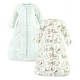 thumbnail image 1 of Hudson Baby Infant Girl Cotton Long-Sleeve Wearable Sleeping Bag, Sack, Blanket, Girl Woodland Pals Long Sleeve, 3-9 Months, 1 of 4