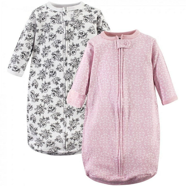 Hudson Baby Infant Girl Cotton Long Sleeve Wearable Sleeping Bag