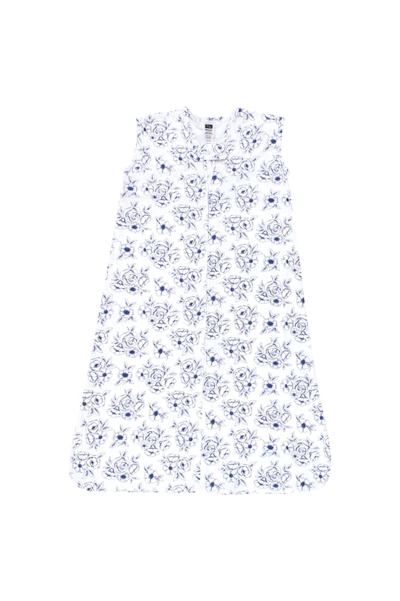 Infant Girl Cotton Sleeveless Wearable Sleeping Bag, Sack, Blanket, Blue Toile, 18-24 Months