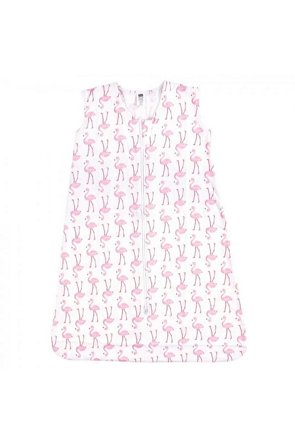 Infant Girl Cotton Sleeveless Wearable Sleeping Bag, Sack, Blanket, Flamingo, 12-18 Months