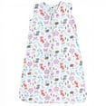 thumbnail image 1 of Hudson Baby Infant Girl Cotton Sleeveless Wearable Sleeping Bag, Sack, Blanket, Woodland Fox, 12-18 Months, 1 of 2