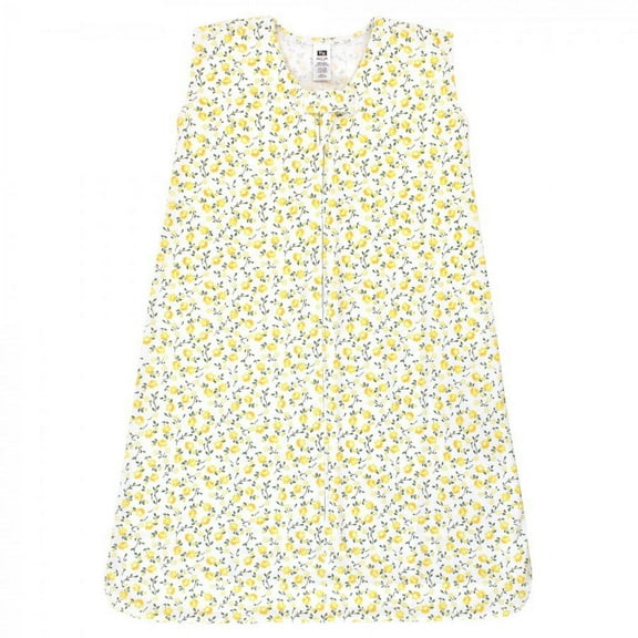 Hudson Baby Infant Girl Cotton Sleeveless Wearable Sleeping Bag, Sack, Blanket, Yellow Flower, 12-18 Months