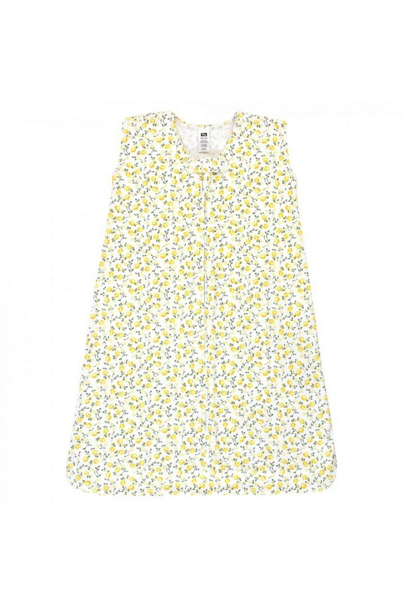 Infant Girl Cotton Sleeveless Wearable Sleeping Bag, Sack, Blanket, Yellow Flower, 12-18 Months