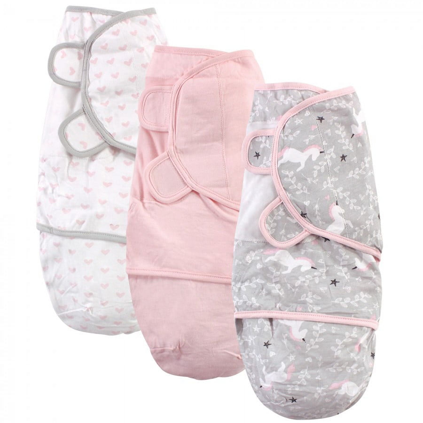 激安通販サイト 人気 Swaddle Cotton Girl Infant Baby Hudson Wrap, 0 Unicorn, Gray ブランケット・おくるみ