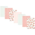 thumbnail image 1 of Hudson Baby Infant Girl Flannel Burp Cloth 7pk, Sweet Peach, One Size, 1 of 3
