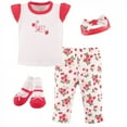 thumbnail image 1 of Hudson Baby Infant Girl Layette Boxed Giftset, Strawberries, 0-3 Months, 1 of 2