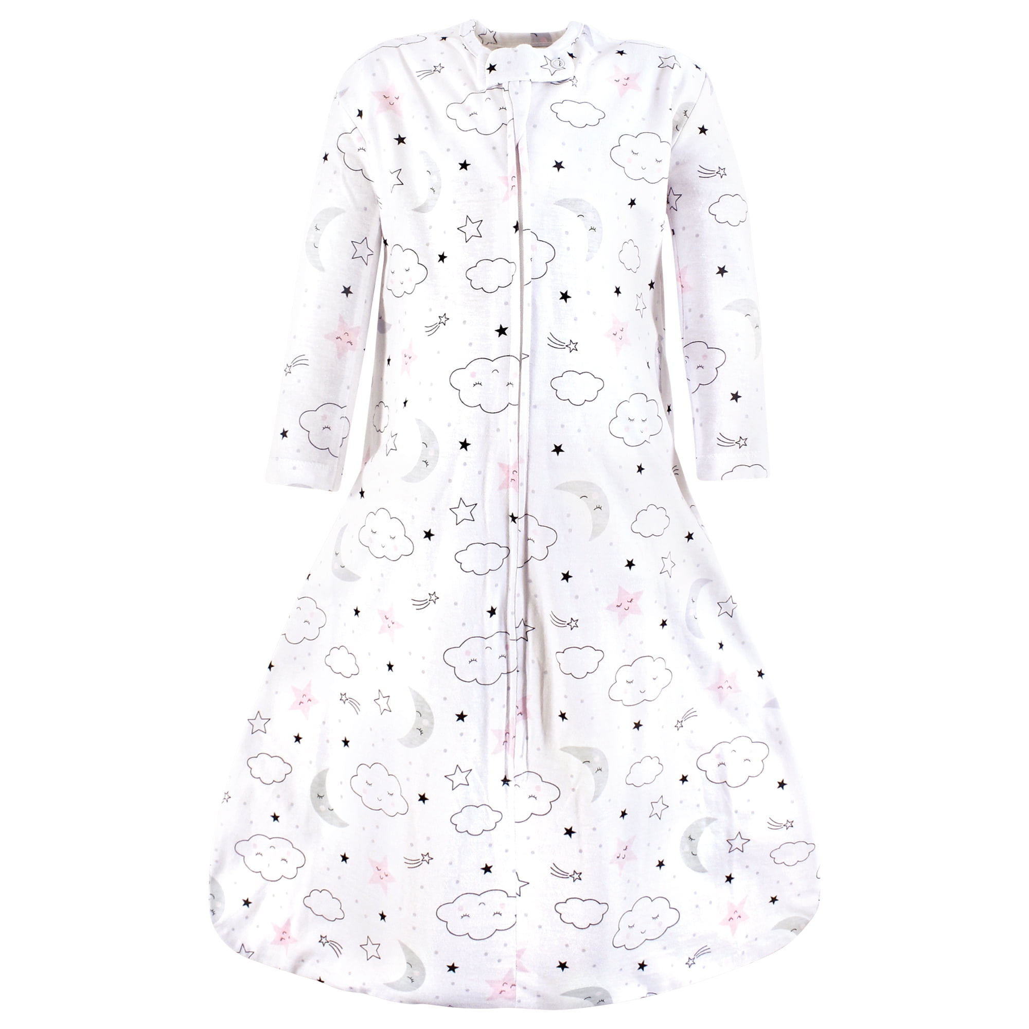 Hudson Baby Infant Girl Long Sleeve Cotton Jersey Sleeping Bag, Dreamer, 0-6 Months