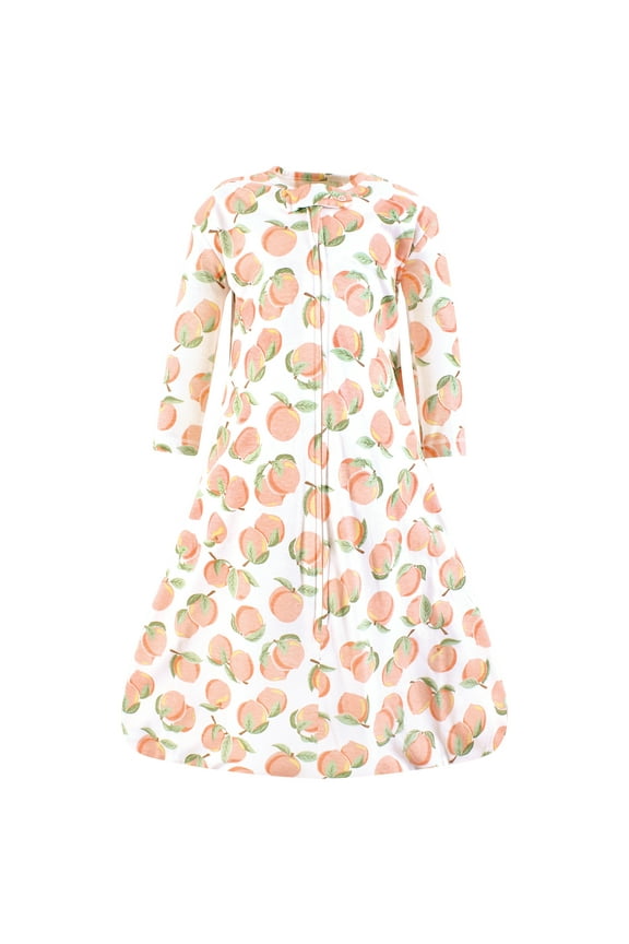 Infant Girl Long Sleeve Cotton Jersey Sleeping Bag, Peach, 12-18 Months