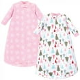 thumbnail image 1 of Hudson Baby Infant Girl Long-Sleeve Fleece Sleeping Bag, Sparkle Trees, 0-9 Months, 1 of 3