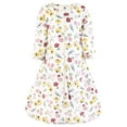 thumbnail image 1 of Hudson Baby Infant Girl Long Sleeve Plush Faux Fur Sleeping Bag, Wearable Blanket, Soft Painted Floral, 18-24 Months, 1 of 2