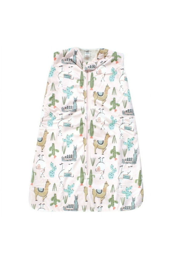 Infant Girl Mink with Faux Shearling Inner Sleeping Bag, Sack, Blanket, Llama, 18-24 Months