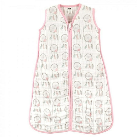 Hudson Baby Infant Girl Muslin Cotton Sleeveless Wearable Sleeping Bag, Sack, Blanket, Dream Catcher, 18-24 Months