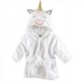 thumbnail image 1 of Hudson Baby Infant Girl Plush Animal Bathrobe, Modern Unicorn, 0-9 Months, 1 of 1