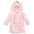 thumbnail image 1 of Hudson Baby Infant Girl Plush Animal Bathrobe, Pig, 0-9 Months, 1 of 2