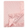 Hudson Baby Infant Girl Plush Mink Blanket, Pink, One Size