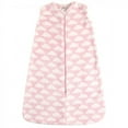 thumbnail image 1 of Hudson Baby Infant Girl Plush Sleeping Bag, Sack, Blanket, Pink Clouds Plush, 0-6 Months, 1 of 2