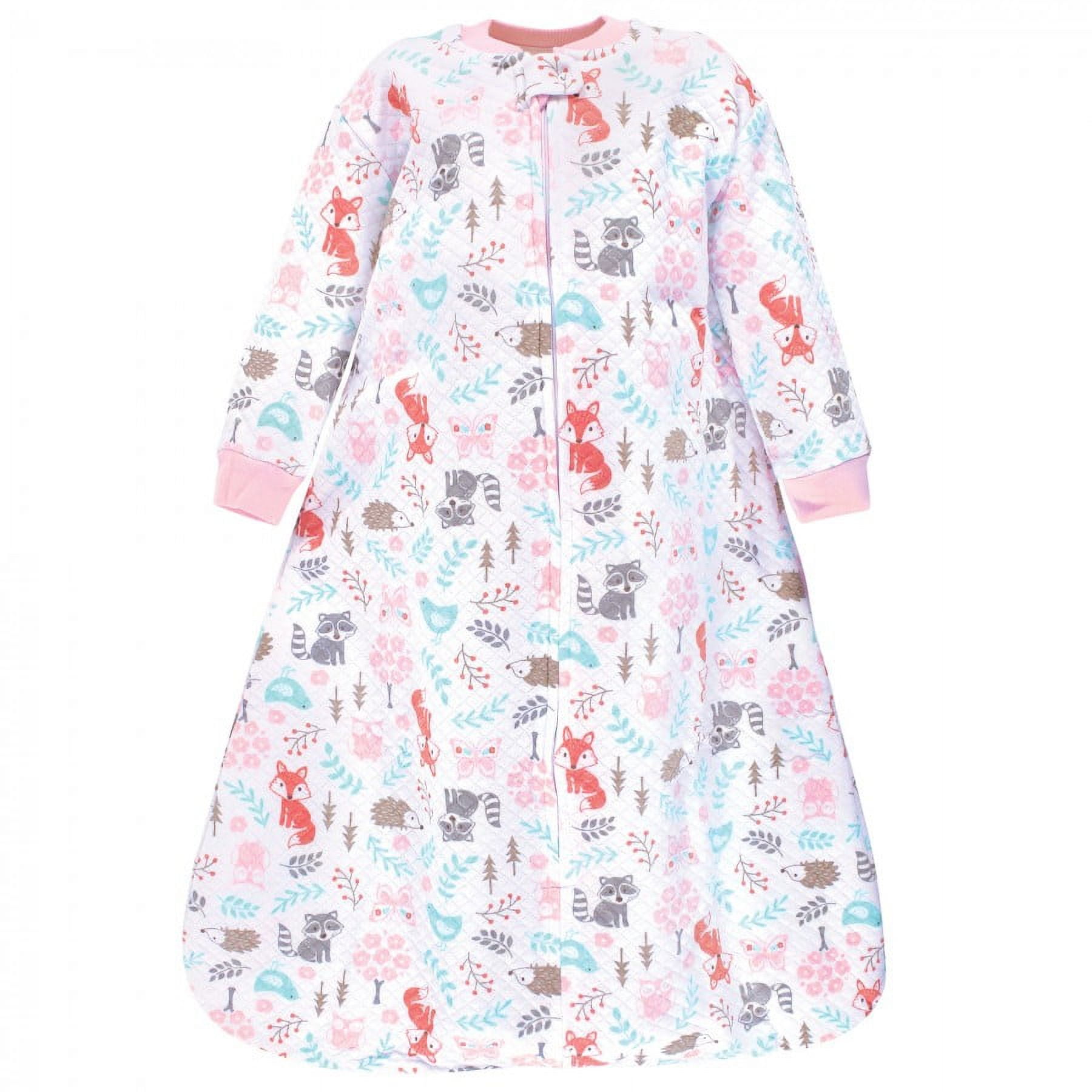 Hudson Baby Infant Girl Premium Quilted Long Sleeve Sleeping Bag and