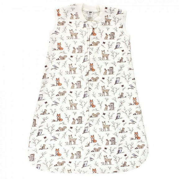 Hudson Baby Infant Girl Premium Quilted Sleeveless Sleeping Bag and Wearable Blanket, Enchanted Forest, 12-18 Months