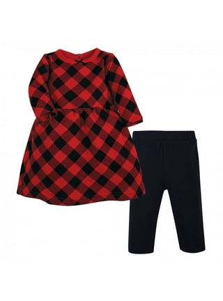 Girls Back to School Dress buffalo Plaid Dress Kindergarten 