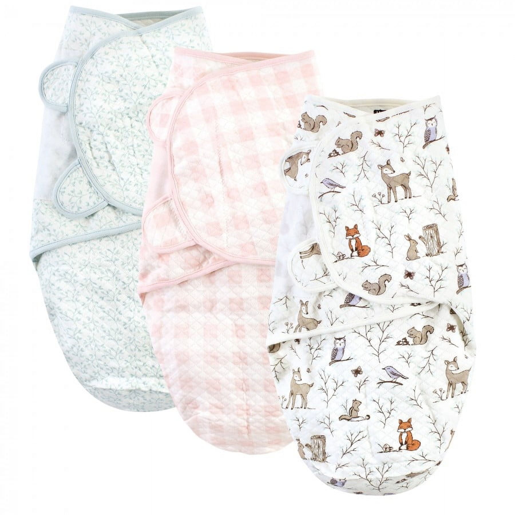 Hudson baby 3 swaddle blankets hotsell