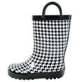 thumbnail image 1 of Hudson Baby Infant Girl Rain Boots, Houndstooth, 10 Toddler, 1 of 3