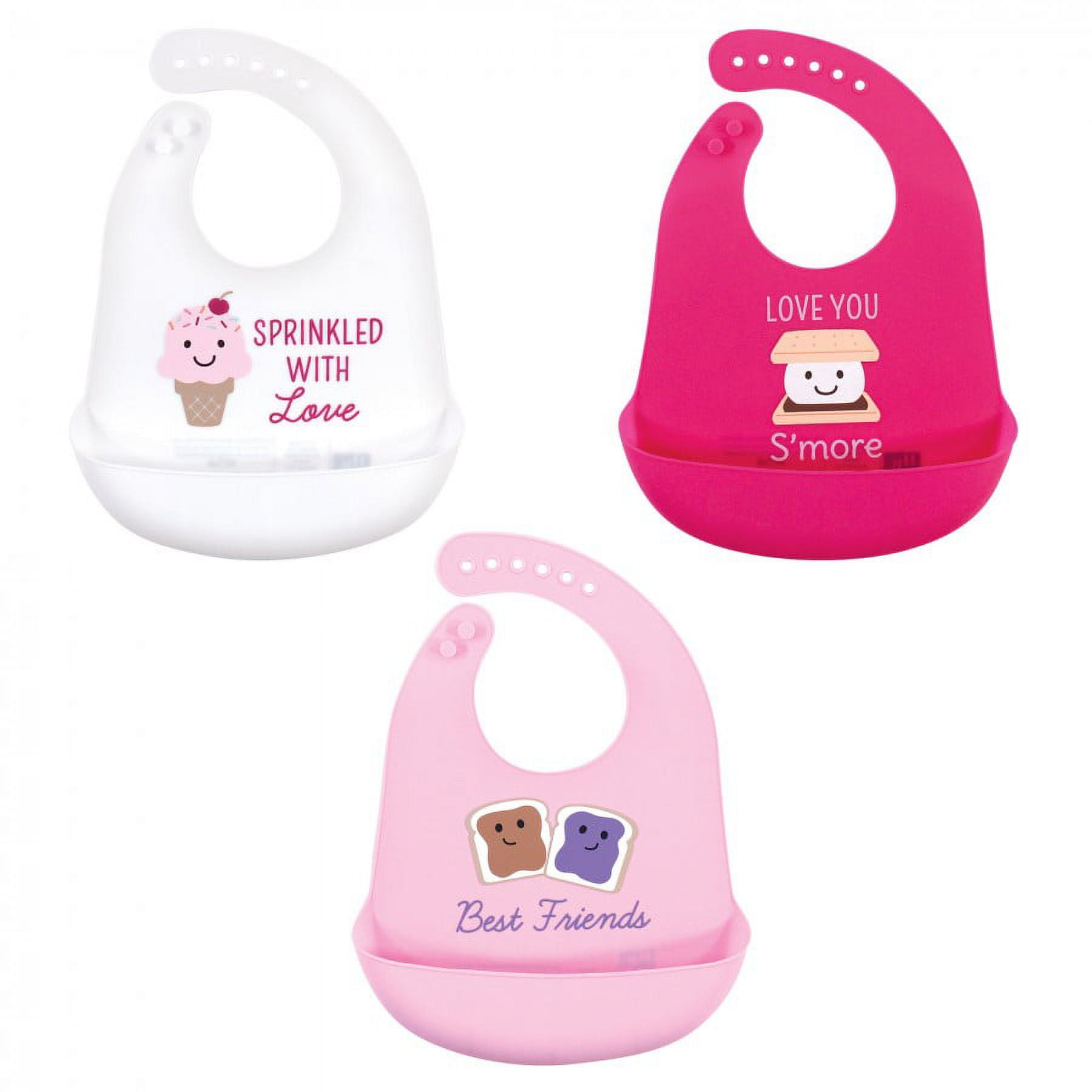 Amazon.com: Hudson Baby Unisex Baby Silicone Bibs, Small Fry