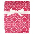 thumbnail image 1 of Hudson Baby Infant Girl Silky Plush Blanket, Blossom, 30x40 inches, 1 of 2