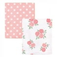 thumbnail image 1 of Hudson Baby Infant Girl Silky Plush Blanket, Soft Pink Roses, 30x36 inches, 1 of 2